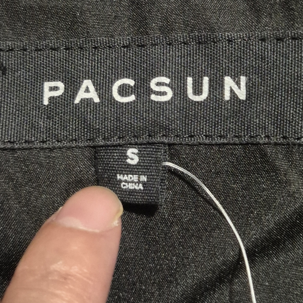 NWT PACSUN DARK GRAY UNISEX  Fleece Zip-Up Jacket...Size:S -SML - Picture 11 of 13